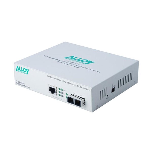 Alloy Poe3000Sfp 10 100 1000Base T Poe Rj 45 To Sfp Converter