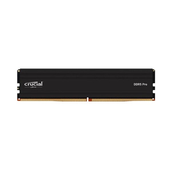 Crucial Pro 16Gb 1X16Gb Ddr5 Udimm 5600Mhz Cl46 Black Heat Spreader