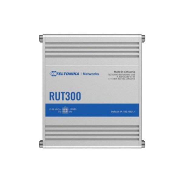 Teltonika Rut300 Rugged Industrial Fast Ethernet Router 5 Ports