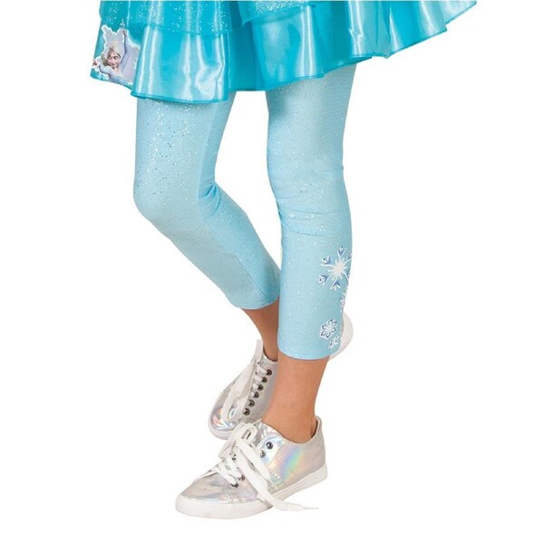 Girl Disney Frozen Princess Elsa Footless Tights Legwear Costume 6-8 YRS