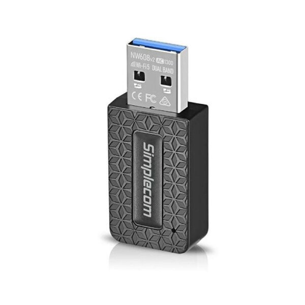 Simplecom Nw608V2 Wifi 5 Ac1300 Dual Band Usb 3 Wireless Adapter