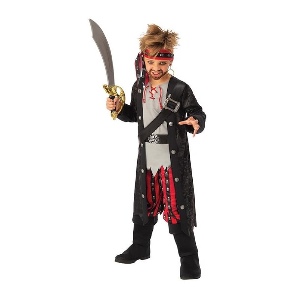Swashbuckling Pirate Boys Dress Up Halloween Party Costume w/ Headband M