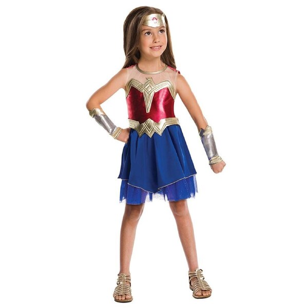 DC Comics Wonder Woman Movie Dress/Tiara/Gauntlets Costume Child/Kids 9-10y