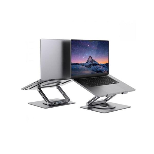 mbeat Stage S12 Rotating Laptop Stand With Usb C Docking Station