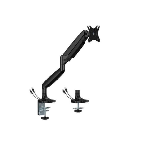 Brateck Ldt82C012Uc Single Gas Spring Monitor Arm 17 To 45 Matte Black