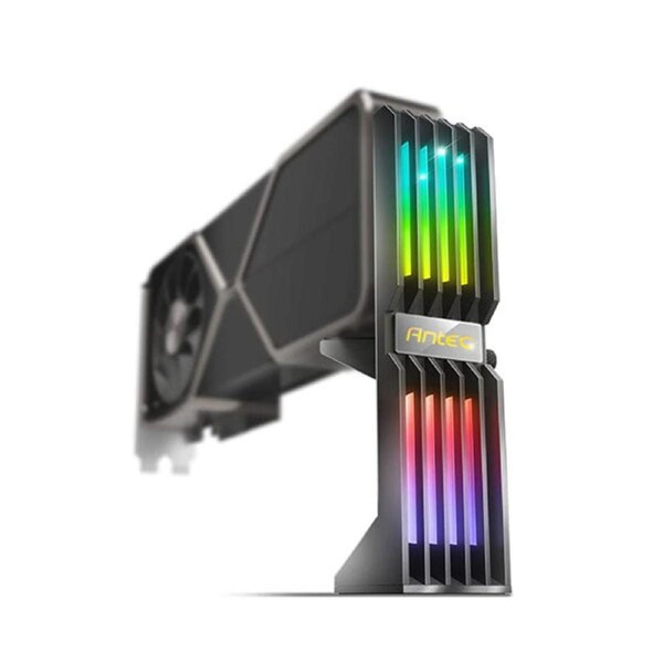 Antec Rgb Gpu Support Bracket Graphics Card Holder Rgb 5V 3Pin Black