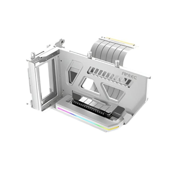 Antec Rgb Adjustable Shift Pci Vertical Gpu Bracket Riser Cable White