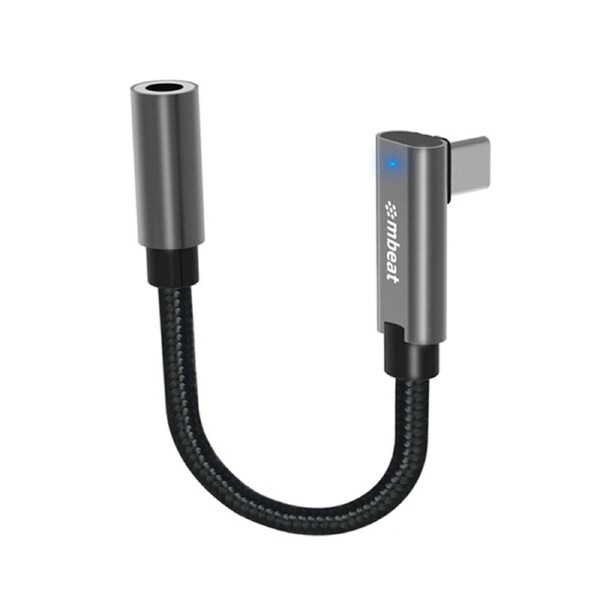 mbeat Elite Usb C To Audio Adapter Add Audio Jack Usb C Space Grey