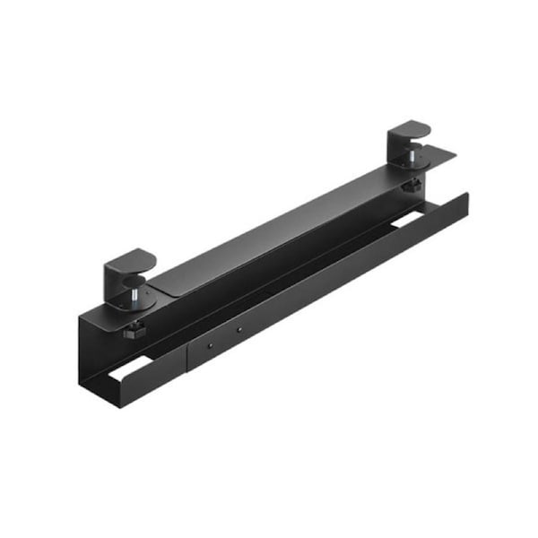 Brateck Extendable Clamp On Under Desk Cable Tray Black