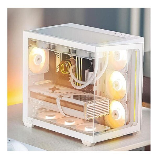 Antec C5 Argb Atx Matx Seamless Edge To Edge White Gaming Case