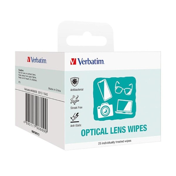 Verbatim Lens Cleaning Wipes 25Pcs