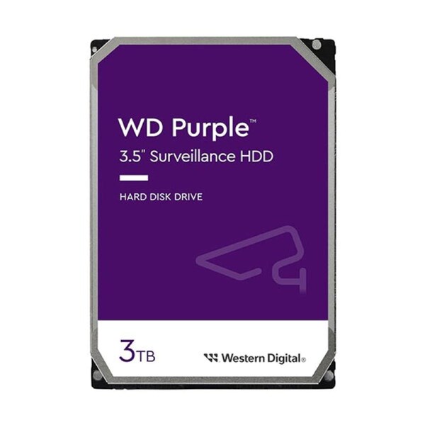 Western Digital Wd Purple 3Tb Sata Surveillance Hdd 256Mb Cache