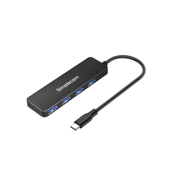 Simplecom Ch340 Compact Usb C To 4 Port Usb A Hub