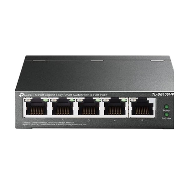 TP Link Tl Sg105Mpe 5 Port Gigabit Easy Smart Switch