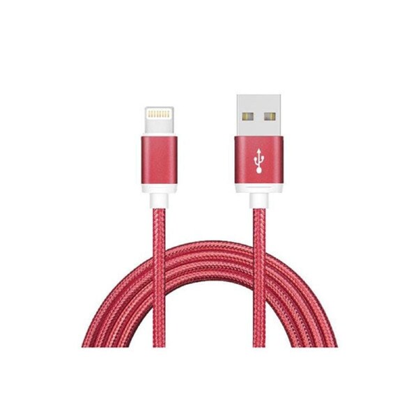 Astrotek 1m Usb Lightning Data Sync Charger Red Cable For Iphone