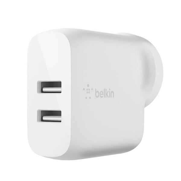 Belkin Boost Charge Dual Usb A Wall Charger 24W White