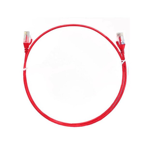 8Ware Cat6 Ultra Thin Slim Cable 3M Red Premium Rj45 Ethernet Lan