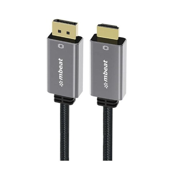 Mbeat Tough Link 4K 60Hz Display Port To Hdmi Cable