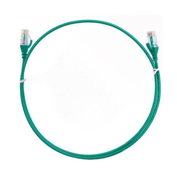 8Ware Cat6 Ultra Thin Slim Cable 25Cm Green Rj45 Ethernet Cord