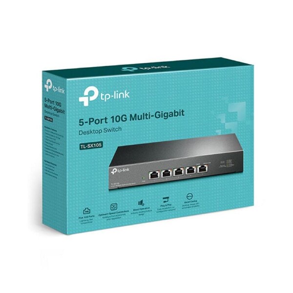 TP Link TL SX105 5 Port 10G Desktop Switch