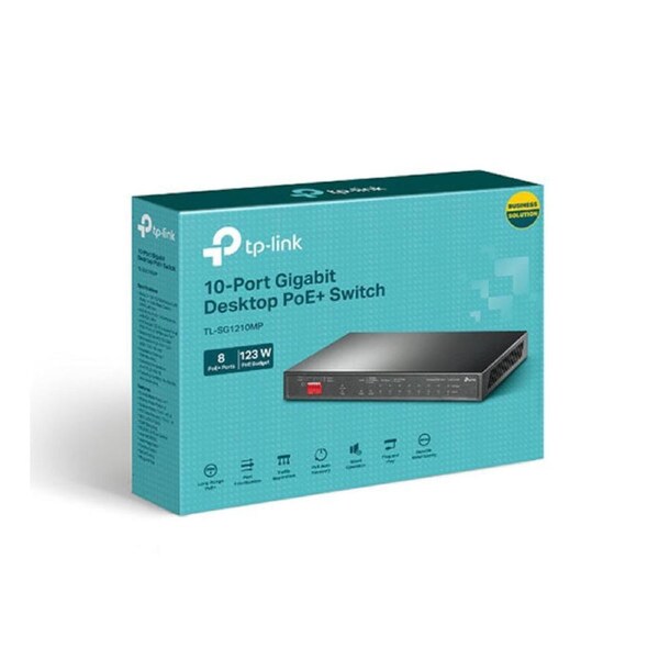 TP Link TL SG1210MP 10 Port Gigabit Desktop Switch
