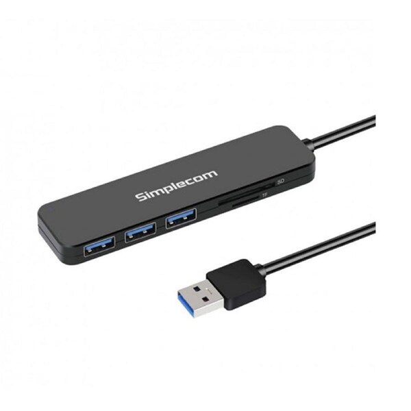 Simplecom Superspeed 3 Port Usb Hub With Sd Microsd Card Reader