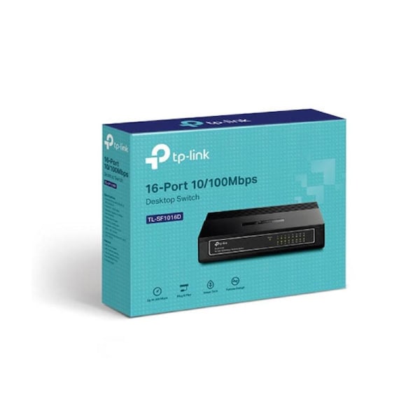 TP Link Tl Sf1016D 16 Port 10 To 100Mbps Desktop Switch