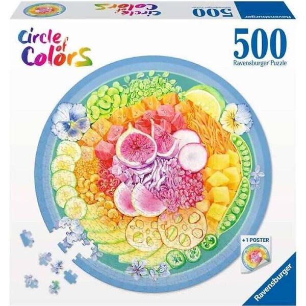 Ravensburger - Circle Of Color Poke Bowl Jigsaw Puzzle 500 Pieces