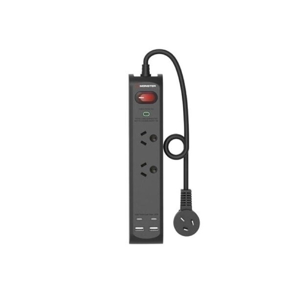 Monster 2 Port Surge With Usb C And Usb A Ports