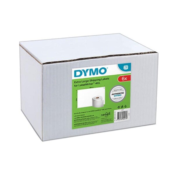 Dymo Lw High Cap Shipping Labels 104 X 159Mm Pk6