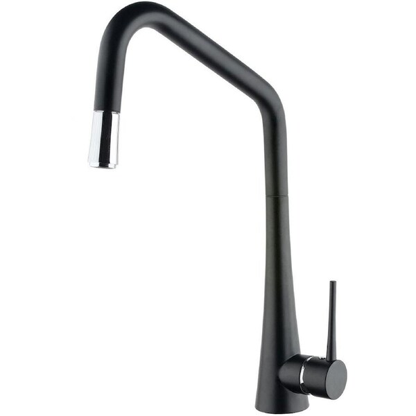 Abey Tink D Black Kitchen Pull Out Mixer Tap TINKDB
