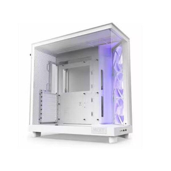 Nzxt H6 Flow Atx With Rgb Fans Computer Case White