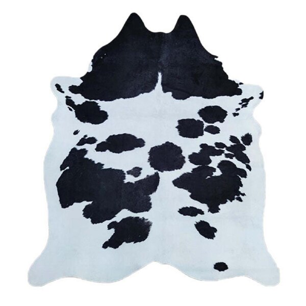 Black And White Moonah Cowhide Rug 155Cmx190Cm