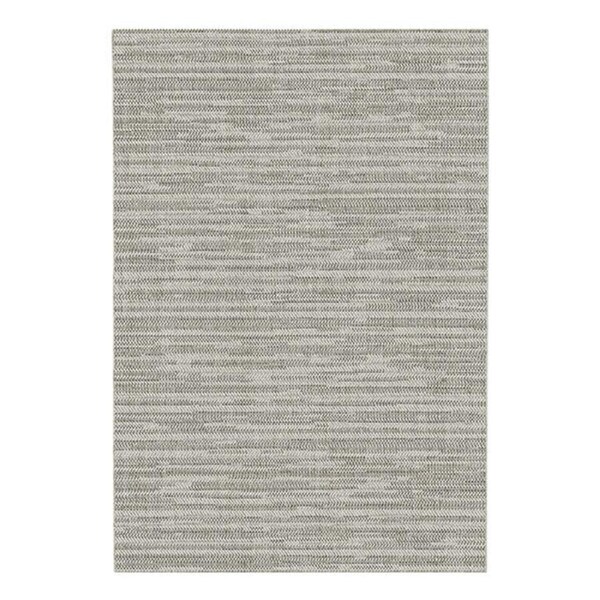 Stain Resistant Polypropylene Cream Grey Rug 80Cmx150Cm