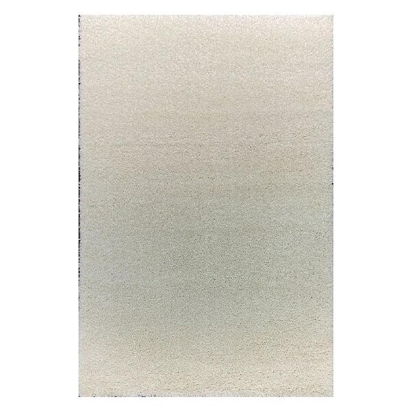 Creme Shaggi Durable Rug 50Cmx80Cm