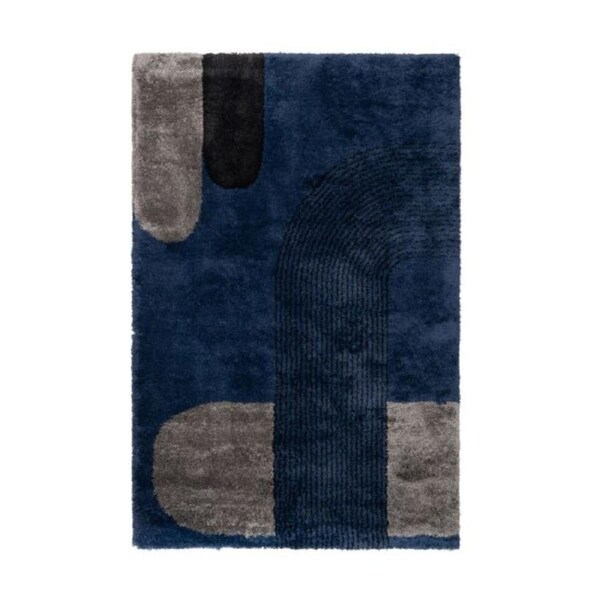 Neo Mod Steel Shiraz Shag Rug 240Cmx330Cm