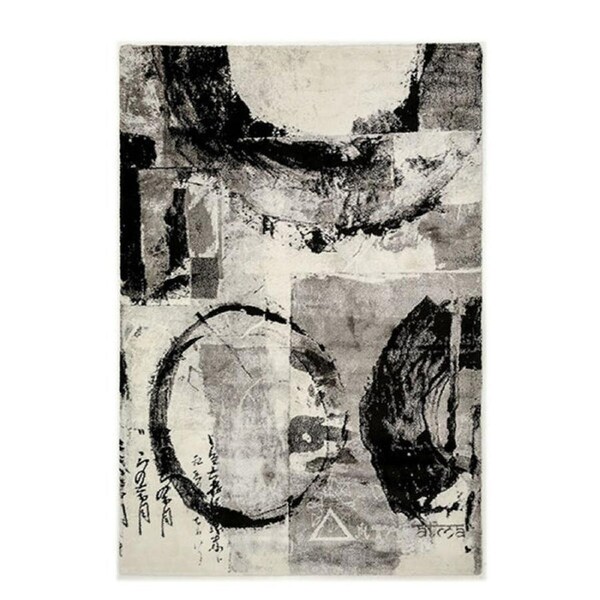 Solace Black Polypropylene Rug 280 X 380 Cm