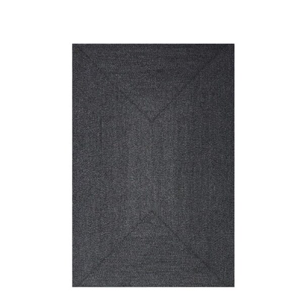 Riverine Dark Grey Polyester Rug 155 X 225 Cm