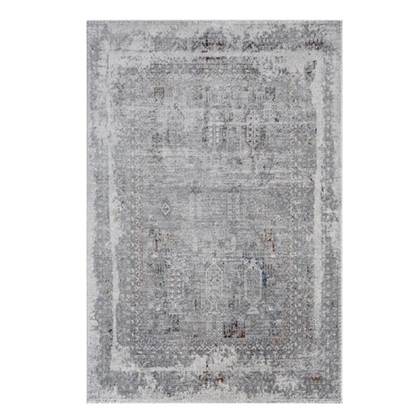 Agra Polyester Multi Blue Rug 200 X 290 Cm