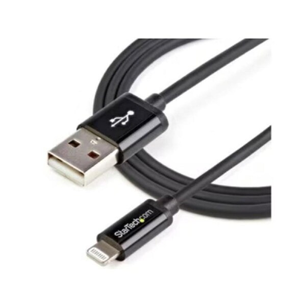 1M Black 8 Pin Lightning To Usb Cable Mfi Certified