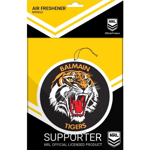 NRL Car Air Freshener - Balmain Tigers - Rugby League