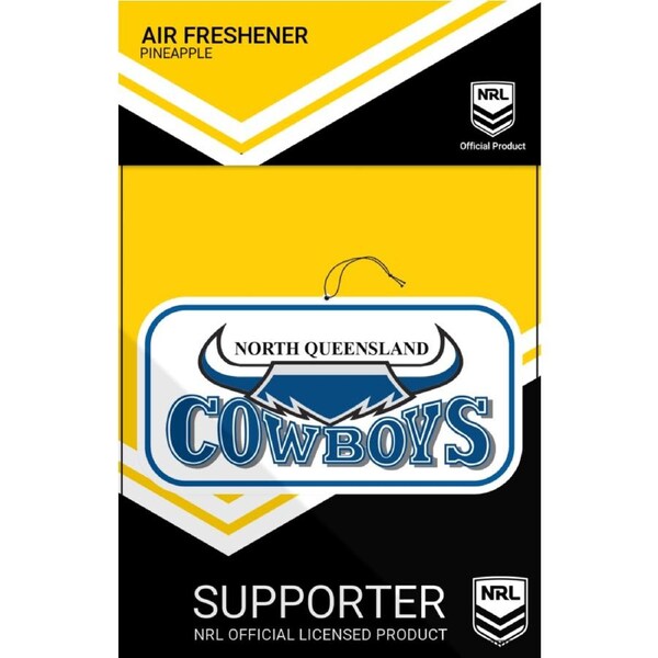 NRL Car Air Freshener - North Queensland Cowboys - Retro - Heritage