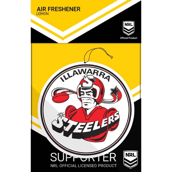 NRL Car Air Freshener - Illawarra Steelers - Rugby League