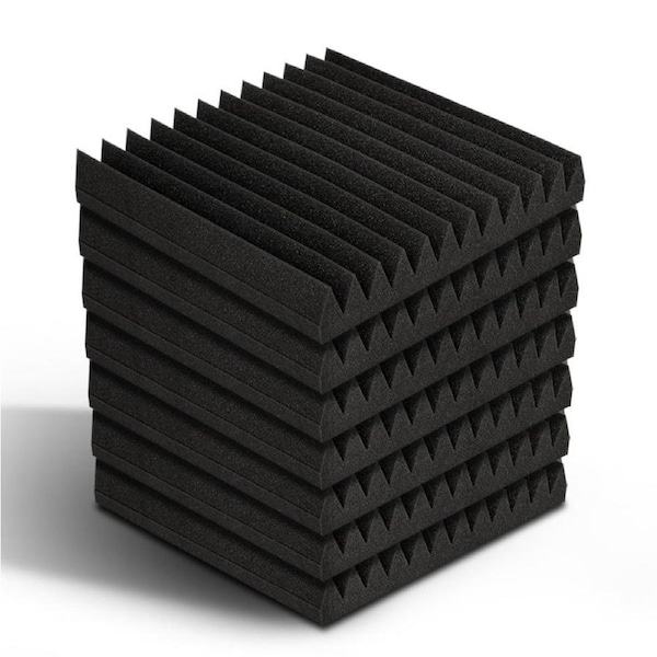 40pcs Studio Acoustic Foam Sound Absorbtion Proofing Panels Wedge 30X30CM