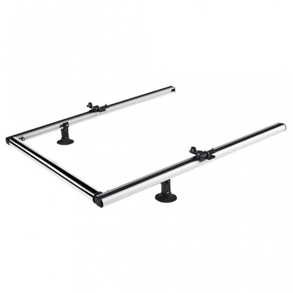 Cruz 2 aluminium extensible roller supports + 60 cm inox roller, 941-192