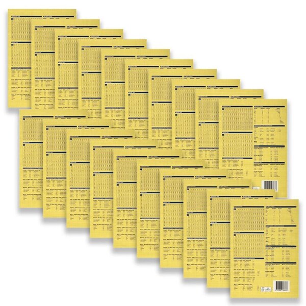 20pc Spirax 211 Exercise Book A4 11mm Ruled 64-Pages Notebook Stationery Yellow