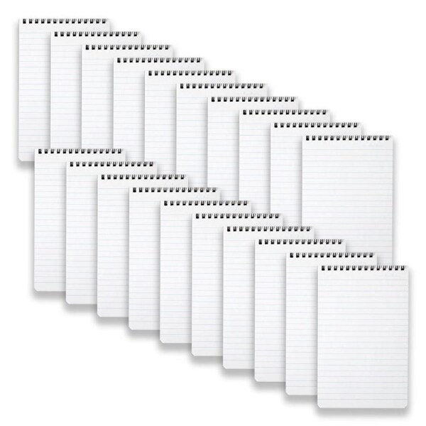 20pc Spirax P563 PP Notebook 8mm Ruled Paper 100-Pages Writing Stationery Black