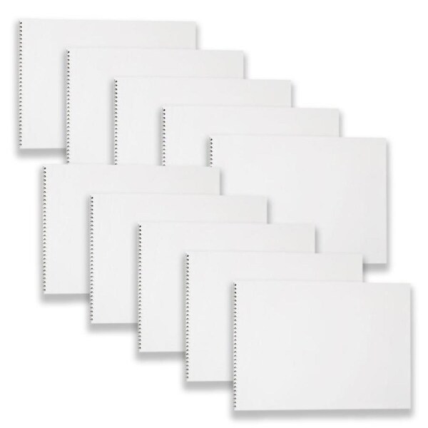10pc Spirax 534 Sketch Book A4 Art/Drawing Stationery 21x3cm 40-Pages Yellow