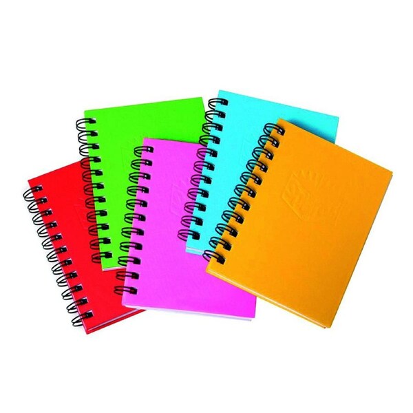 5pc Spirax 510 Writing Hardcovered Notebook A6 Stationery 200-Pages Assorted