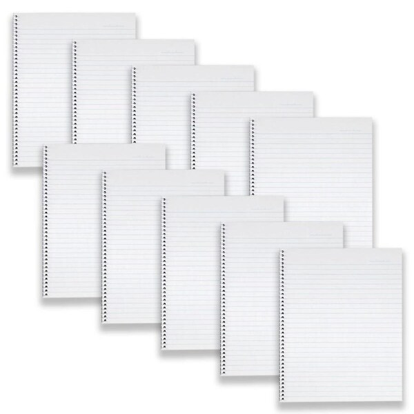 10pc Spirax 593 Writing Spiral Notebook School Stationery Quarto 120Pgs Yellow